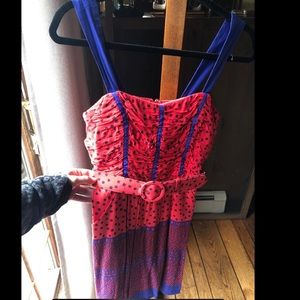 XOXO multicolored dress with pockets! Size 5